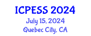 International Conference on Physical Education and Sport Science (ICPESS) July 15, 2024 - Quebec City, Canada