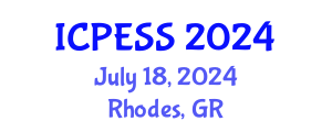 International Conference on Physical Education and Sport Science (ICPESS) July 18, 2024 - Rhodes, Greece