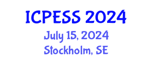 International Conference on Physical Education and Sport Science (ICPESS) July 15, 2024 - Stockholm, Sweden