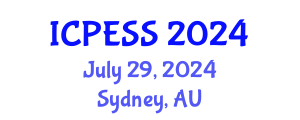 International Conference on Physical Education and Sport Science (ICPESS) July 29, 2024 - Sydney, Australia
