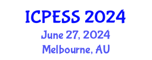 International Conference on Physical Education and Sport Science (ICPESS) June 27, 2024 - Melbourne, Australia