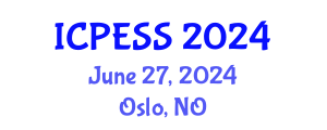 International Conference on Physical Education and Sport Science (ICPESS) June 27, 2024 - Oslo, Norway