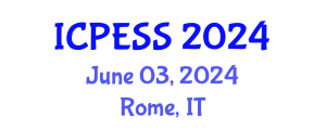 International Conference on Physical Education and Sport Science (ICPESS) June 03, 2024 - Rome, Italy