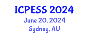 International Conference on Physical Education and Sport Science (ICPESS) June 20, 2024 - Sydney, Australia