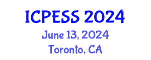 International Conference on Physical Education and Sport Science (ICPESS) June 13, 2024 - Toronto, Canada