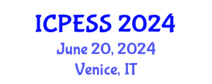 International Conference on Physical Education and Sport Science (ICPESS) June 20, 2024 - Venice, Italy