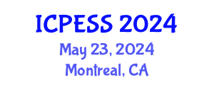 International Conference on Physical Education and Sport Science (ICPESS) May 23, 2024 - Montreal, Canada