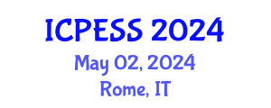 International Conference on Physical Education and Sport Science (ICPESS) May 02, 2024 - Rome, Italy