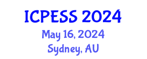 International Conference on Physical Education and Sport Science (ICPESS) May 16, 2024 - Sydney, Australia
