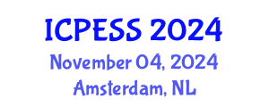 International Conference on Physical Education and Sport Science (ICPESS) November 04, 2024 - Amsterdam, Netherlands
