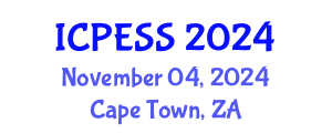 International Conference on Physical Education and Sport Science (ICPESS) November 04, 2024 - Cape Town, South Africa
