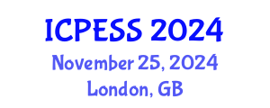 International Conference on Physical Education and Sport Science (ICPESS) November 25, 2024 - London, United Kingdom