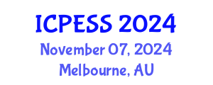 International Conference on Physical Education and Sport Science (ICPESS) November 07, 2024 - Melbourne, Australia