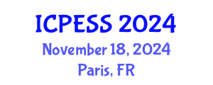 International Conference on Physical Education and Sport Science (ICPESS) November 18, 2024 - Paris, France