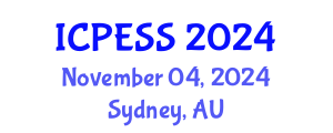 International Conference on Physical Education and Sport Science (ICPESS) November 04, 2024 - Sydney, Australia