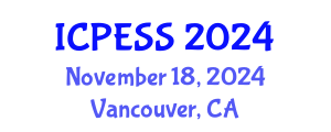 International Conference on Physical Education and Sport Science (ICPESS) November 18, 2024 - Vancouver, Canada