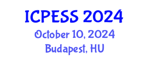 International Conference on Physical Education and Sport Science (ICPESS) October 10, 2024 - Budapest, Hungary