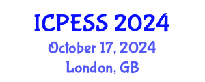 International Conference on Physical Education and Sport Science (ICPESS) October 17, 2024 - London, United Kingdom