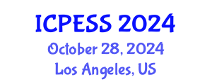 International Conference on Physical Education and Sport Science (ICPESS) October 28, 2024 - Los Angeles, United States