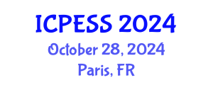 International Conference on Physical Education and Sport Science (ICPESS) October 28, 2024 - Paris, France