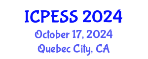 International Conference on Physical Education and Sport Science (ICPESS) October 17, 2024 - Quebec City, Canada