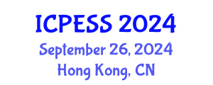 International Conference on Physical Education and Sport Science (ICPESS) September 26, 2024 - Hong Kong, China