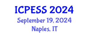 International Conference on Physical Education and Sport Science (ICPESS) September 19, 2024 - Naples, Italy