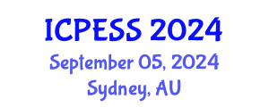 International Conference on Physical Education and Sport Science (ICPESS) September 05, 2024 - Sydney, Australia