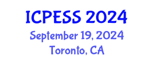 International Conference on Physical Education and Sport Science (ICPESS) September 19, 2024 - Toronto, Canada
