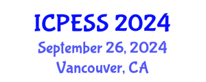 International Conference on Physical Education and Sport Science (ICPESS) September 26, 2024 - Vancouver, Canada