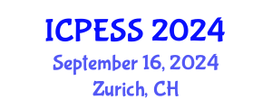International Conference on Physical Education and Sport Science (ICPESS) September 16, 2024 - Zurich, Switzerland