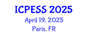 International Conference on Physical Education and Sport Science (ICPESS) April 19, 2025 - Paris, France