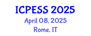 International Conference on Physical Education and Sport Science (ICPESS) April 08, 2025 - Rome, Italy