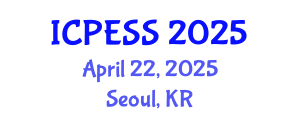 International Conference on Physical Education and Sport Science (ICPESS) April 22, 2025 - Seoul, Republic of Korea