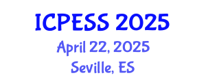 International Conference on Physical Education and Sport Science (ICPESS) April 22, 2025 - Seville, Spain