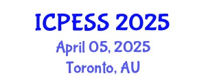 International Conference on Physical Education and Sport Science (ICPESS) April 05, 2025 - Toronto, Australia