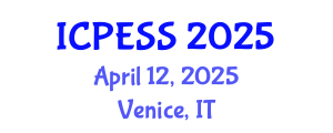 International Conference on Physical Education and Sport Science (ICPESS) April 12, 2025 - Venice, Italy