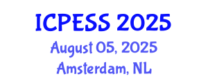 International Conference on Physical Education and Sport Science (ICPESS) August 05, 2025 - Amsterdam, Netherlands