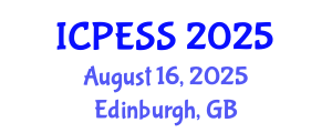 International Conference on Physical Education and Sport Science (ICPESS) August 16, 2025 - Edinburgh, United Kingdom