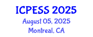 International Conference on Physical Education and Sport Science (ICPESS) August 05, 2025 - Montreal, Canada
