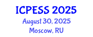 International Conference on Physical Education and Sport Science (ICPESS) August 30, 2025 - Moscow, Russia