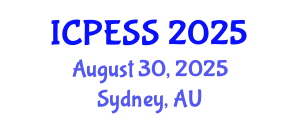 International Conference on Physical Education and Sport Science (ICPESS) August 30, 2025 - Sydney, Australia