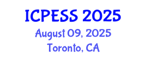 International Conference on Physical Education and Sport Science (ICPESS) August 09, 2025 - Toronto, Canada