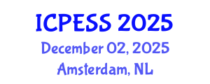 International Conference on Physical Education and Sport Science (ICPESS) December 02, 2025 - Amsterdam, Netherlands