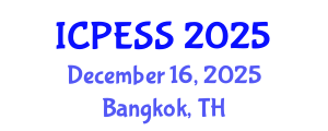 International Conference on Physical Education and Sport Science (ICPESS) December 16, 2025 - Bangkok, Thailand