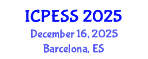 International Conference on Physical Education and Sport Science (ICPESS) December 16, 2025 - Barcelona, Spain