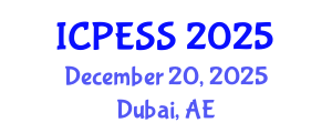 International Conference on Physical Education and Sport Science (ICPESS) December 20, 2025 - Dubai, United Arab Emirates