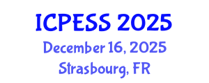 International Conference on Physical Education and Sport Science (ICPESS) December 16, 2025 - Strasbourg, France