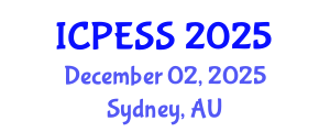 International Conference on Physical Education and Sport Science (ICPESS) December 02, 2025 - Sydney, Australia
