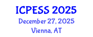 International Conference on Physical Education and Sport Science (ICPESS) December 27, 2025 - Vienna, Austria